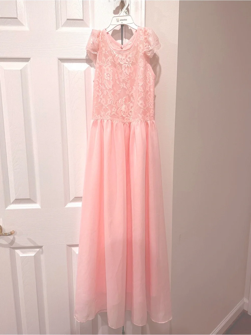 Pink Lace Formal Dress